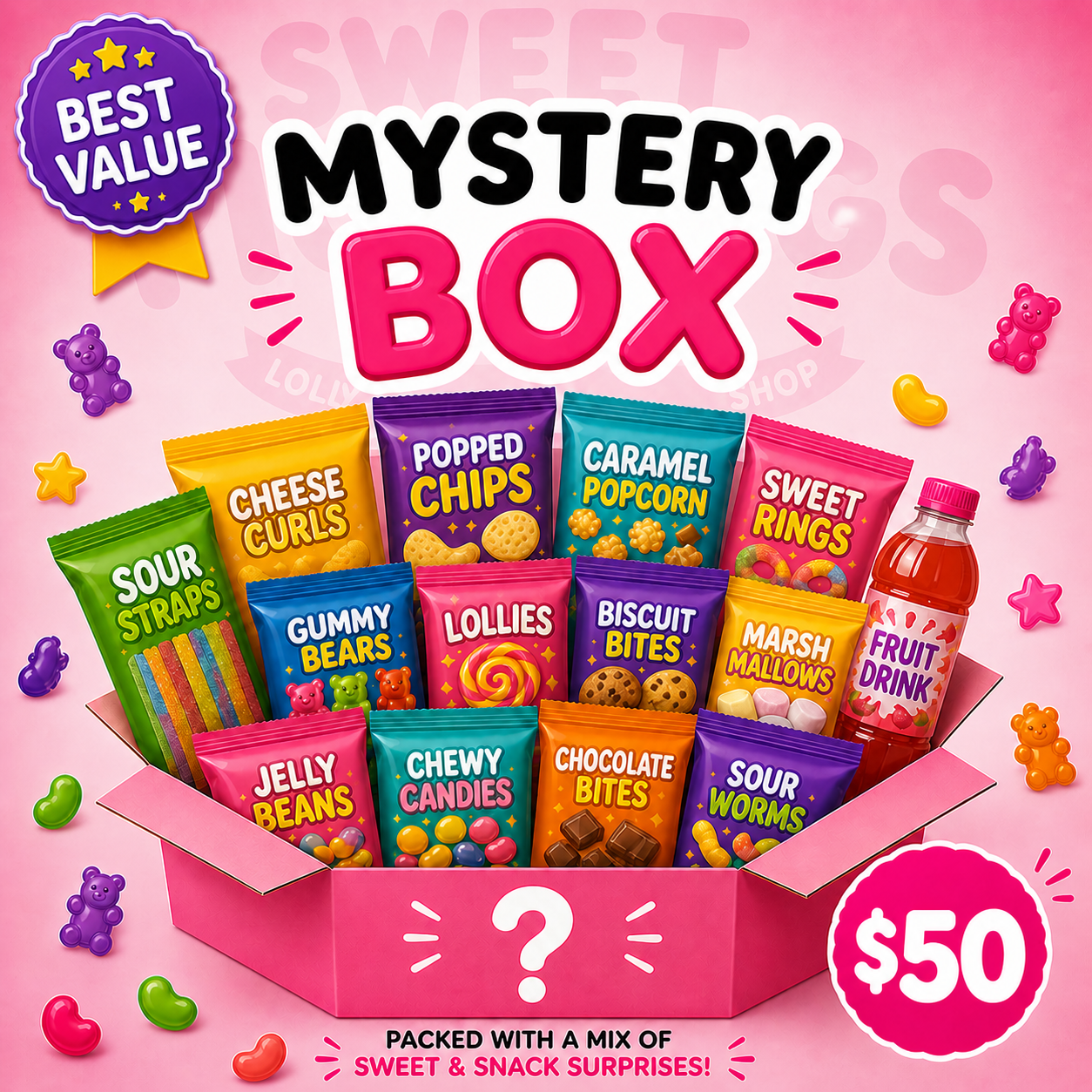 Mystery Lolly & Snack Box 50