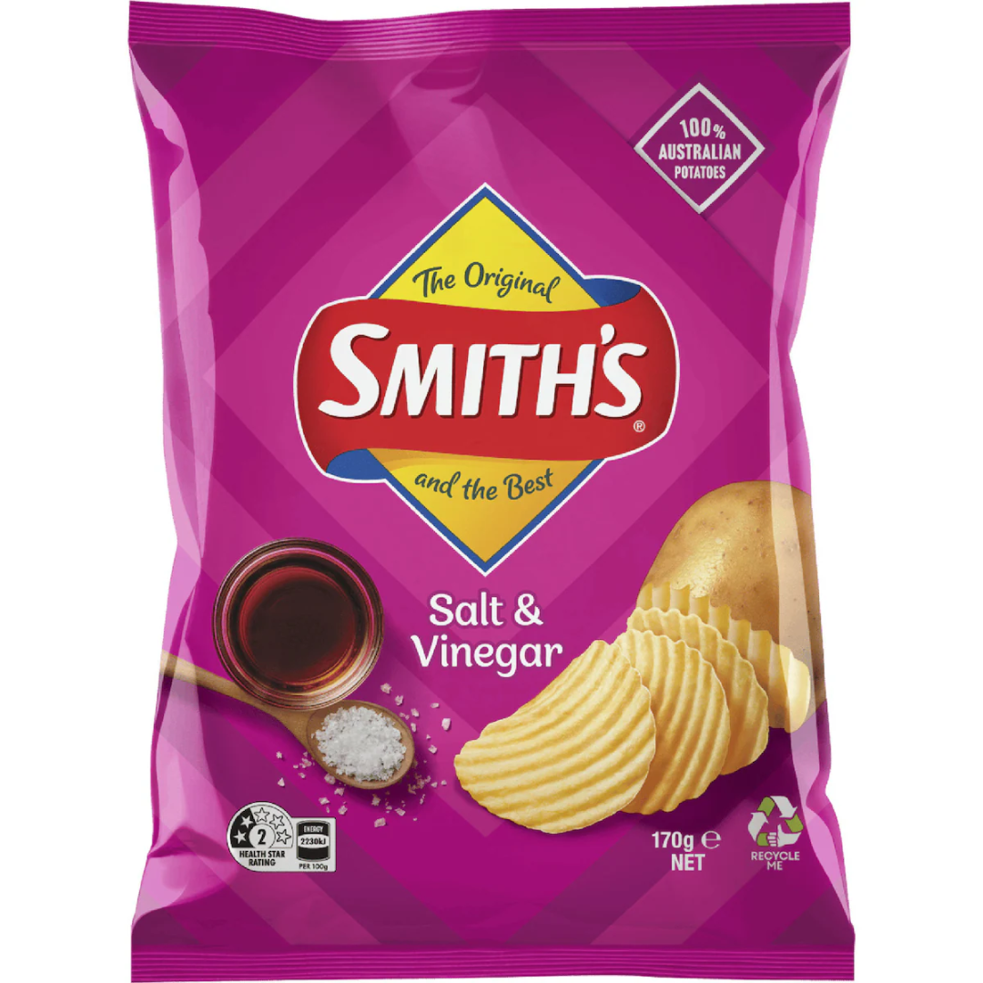 Smiths Salt & Vinegar Crinkle Cut 170g