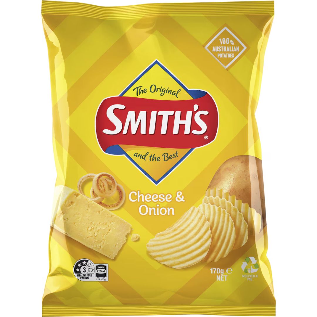 Smiths Cheese & Onion Crinkle Cut 170g