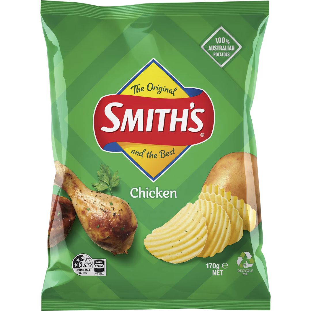Smiths Chicken Crinkle Cut 170g