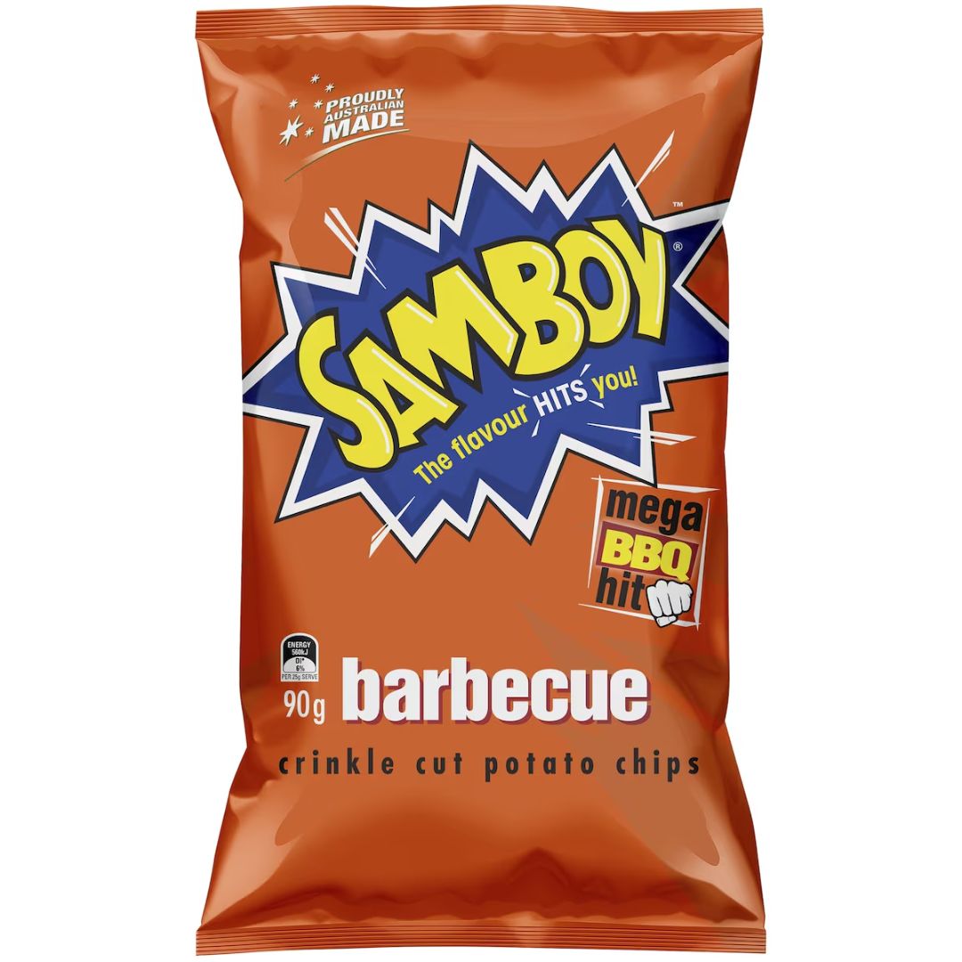 Samboy Crinkle Cut BBQ 90g