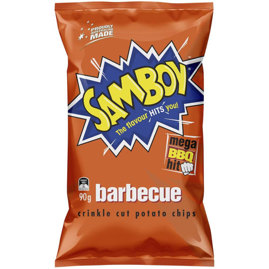 Samboy Crinkle Cut BBQ 90g