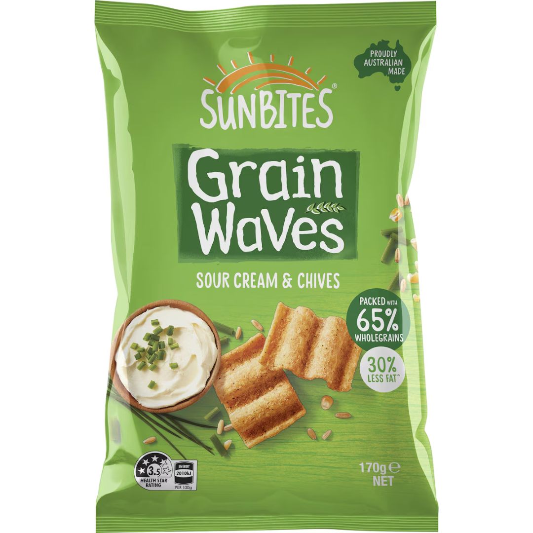 Grain Waves - Sour Cream & Chives 170g