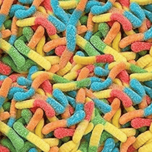 Sour Neon Worms : Kervan USA