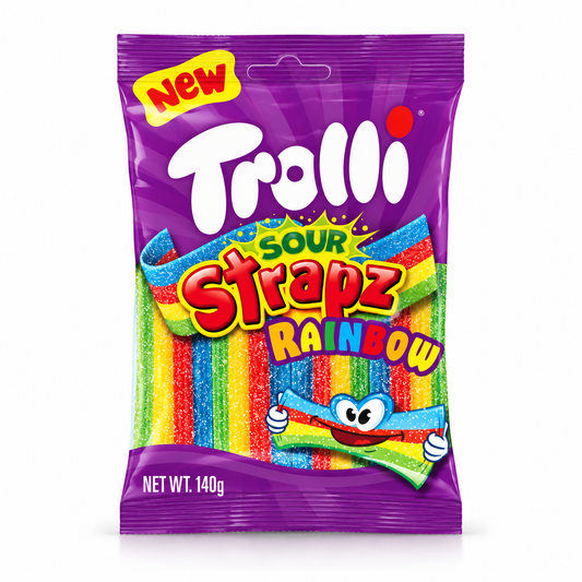 Rainbow Sour Strapz 140g
