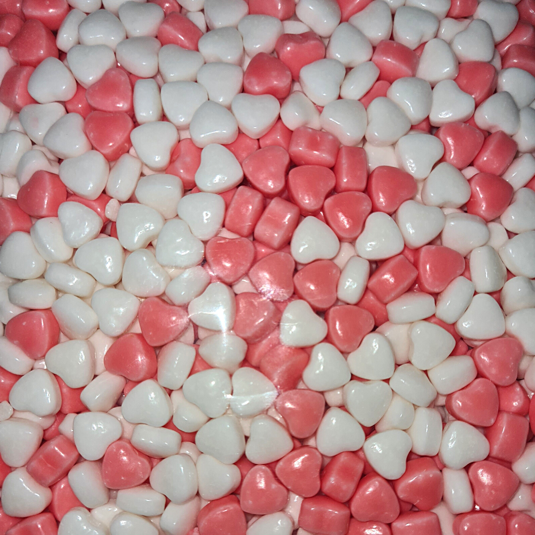 Pink & White Candy Hearts – Sweet Pickings